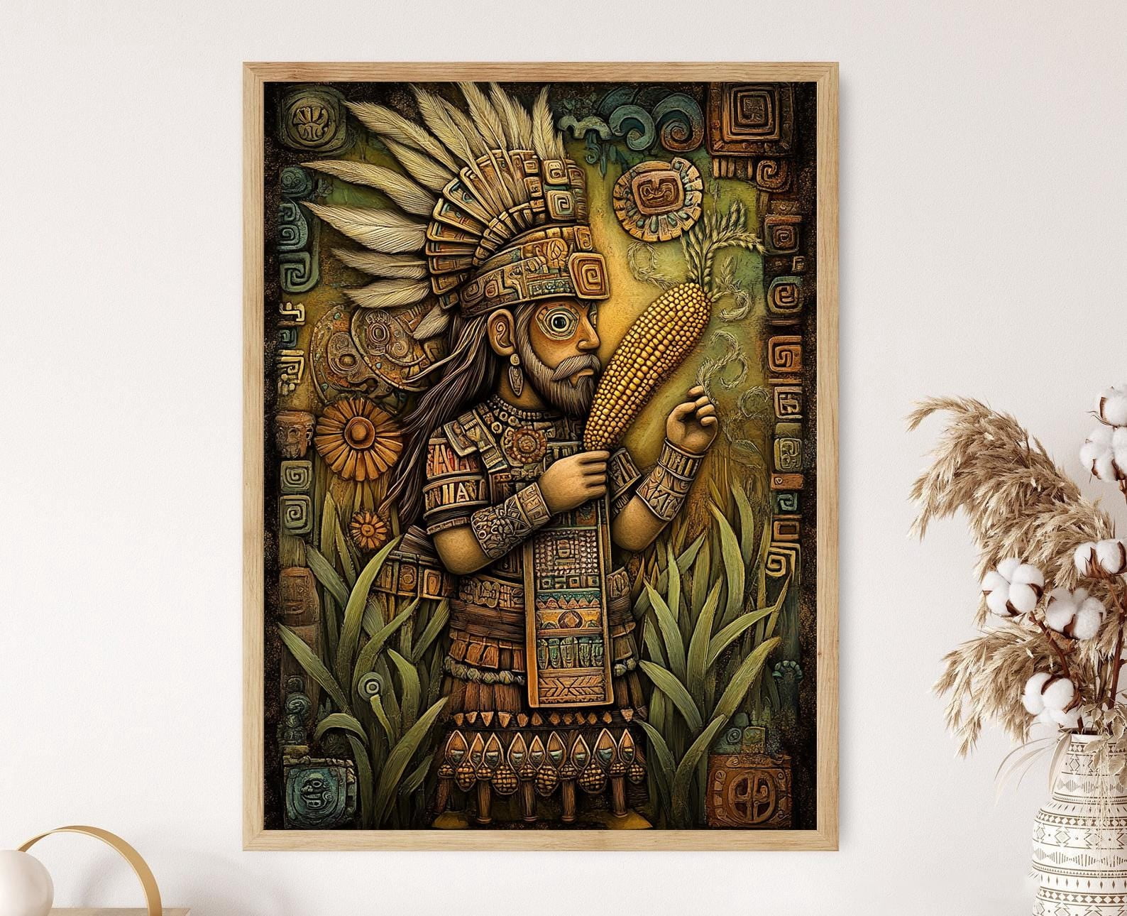 Centeotl Aztec God Of Maize And Fertility Poster , Poster Print Only ...