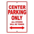 thumbnail image 1 of Center Basketball Player Parking Only Gift Decor Novelty Garage Aluminum 12"x18" Sign, 1 of 1