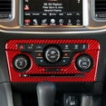 thumbnail image 1 of Center Console A/C Panel Cover Trim For Dodge Charger 2011-2014 Red Carbon Fiber, 1 of 5