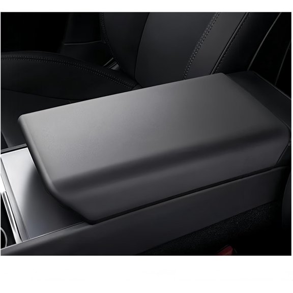 Center Console Armrest Cover Designed for Model 3 Highland 2024-2026 and Model Y Juniper 2026 ,Non-Slip Designed with EZ Snap Install-Black