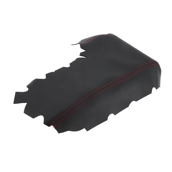 Center Console Armrest Cover For Lexus IS200t IS250 IS300 IS350 2014 2015 2016 2017 Auto Leather Suture Console Lid Cover Replacement  Adhesive Black with Red Stitch