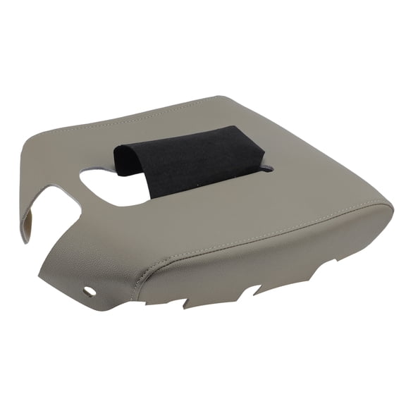 Center Console Armrest Cover Repacement For Chevy Silverado for Sierra 2014-2018 Auto Leather Suture Console Lid Cover Replacement Dune Tan