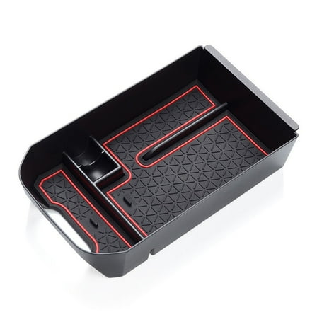 Center Console Armrest Hidden Storage Container For Toyota For Rav4 2019-2023 Red