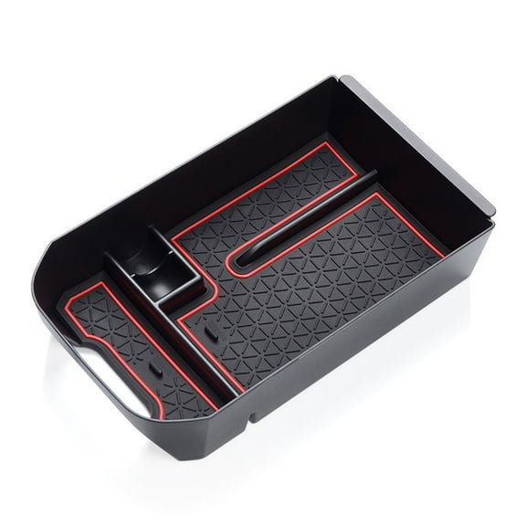 Center Console Armrest Hidden Storage Container For Toyota For Rav4 2019-2023 Red