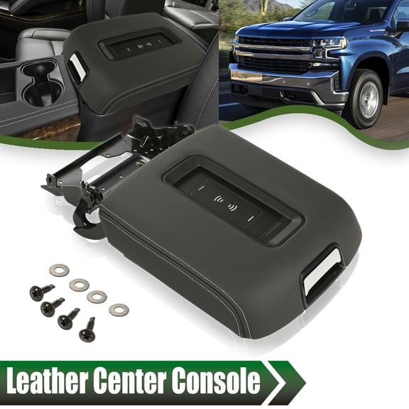 Center Console Armrest Lid W/wireless Charger Fit For 15-20 Tahoe Yukon Suburban