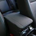 thumbnail image 1 of Center Console Armrest Pad 12.6x7.5 Inches Embossed Fiber Leather Anti Slip Back Design Washable Interior Protective Mat Universal Fit For Vehicle SUV Sedan Minivan(Gray), 1 of 9