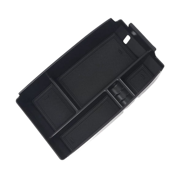 Center Console Armrest Storage Box Organizer for Ford Bronco Sport 2021-2024, Black ABS Plastic Car Interior Tray Accessory to Increase Cargo Space and Reduce Clutter