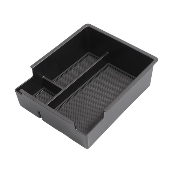 Center Console Armrest Storage Organizer Tray Insert for Vehicle Interior Enhancement in Cabin Space
