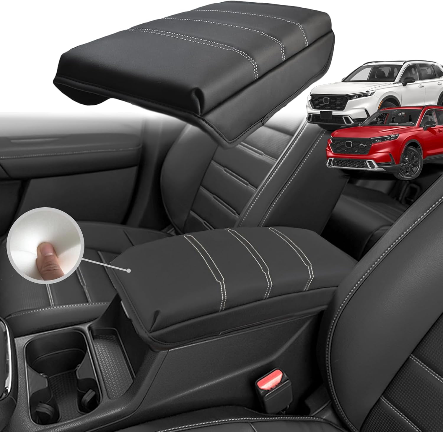 PIMCAR 3-Piece Honda CRV 2023-2025 2026 Center Console Organizer Set | Custom Fit Armrest Tray Hidden Storage Box Armrest Dividers Durable Abs Material - View #6