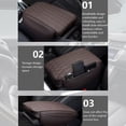 thumbnail image 1 of Center Console Cover Car Armrest Box Cushion with Storage Pocket, Thickened Armrest Pad, 13x6.7 Inches, 1 of 6