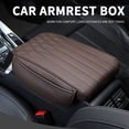thumbnail image 1 of Center Console Cover Car Armrest Box Cushion with Storage Pocket, Thickened Armrest Pad, 13x6.7 Inches, 1 of 6