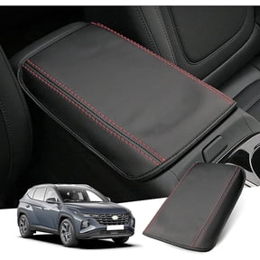 Center Console Cover for Hyundai Tucson, Environmental Leather, Scratch Resistance, Easy Installation, and Comfortable Elbow Support