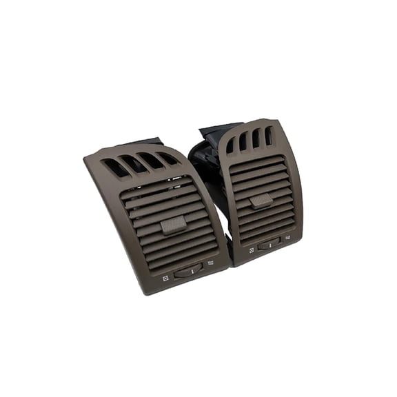 Center Console Dash A/C Air Vent Panel For Toyota Camry XV30 2002-2007, Adjustable Air Volume Dashboard Interior Air-Condition Vent, Center A/C Dash Air Vent Trim Cover-Left and Right-brown