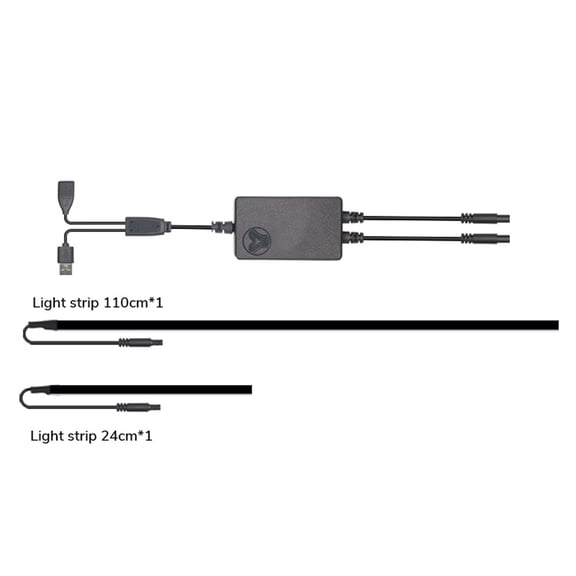 Center Console Dashboard USB RGB LED Light Strip APP Control For Tesla For Model 3