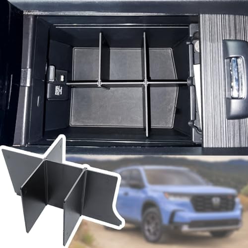 Vassoio Organizer Per Console Centrale Honda Pilot 2016-2022 / Ridgeline 2020-2023 / Passport 2019-2023 – Accessorio Bracciolo In ABS - 2