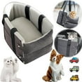 thumbnail image 1 of Center Console Dog Car Seat,Cat Car Seat,Small Dog Car Seat,Dog Car Seats For Small Dogs,Console Dog Car Seat,Cat Car Seat Center Console,Cat Seat For Car(Black 18in)Clearance from ANMUYUM, 1 of 9