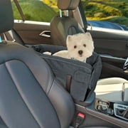 Center Console Dog Car Seat for Small Dogs Pets up to 12 lbs Pet Booster Car Seat with Additional Safety Belt Puppy Rope Hook Warmth, Soft, Comfortable and Washable