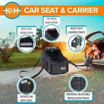 Center Console Dog Car Seat for Small Dogs & Cats