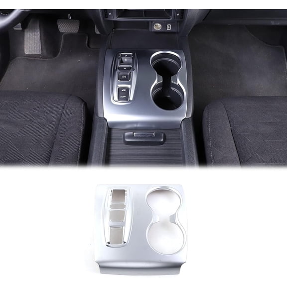 Center Console Gear Shift Panel Cup Holder Cover Trim Compatible with Honda Pilot 2016-2022/ Ridgeline 2020-2023/ Passport 2019-2023 Accessories