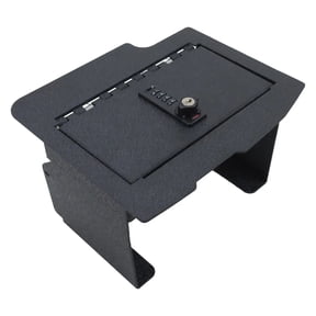 Center Console Gun Safe Vault - WASAI Console Lock Box Compatible with 2013-2018 Dodge Ram 1500/2500/3500 with CD Player, 4-Digit Combo Lock with Key.