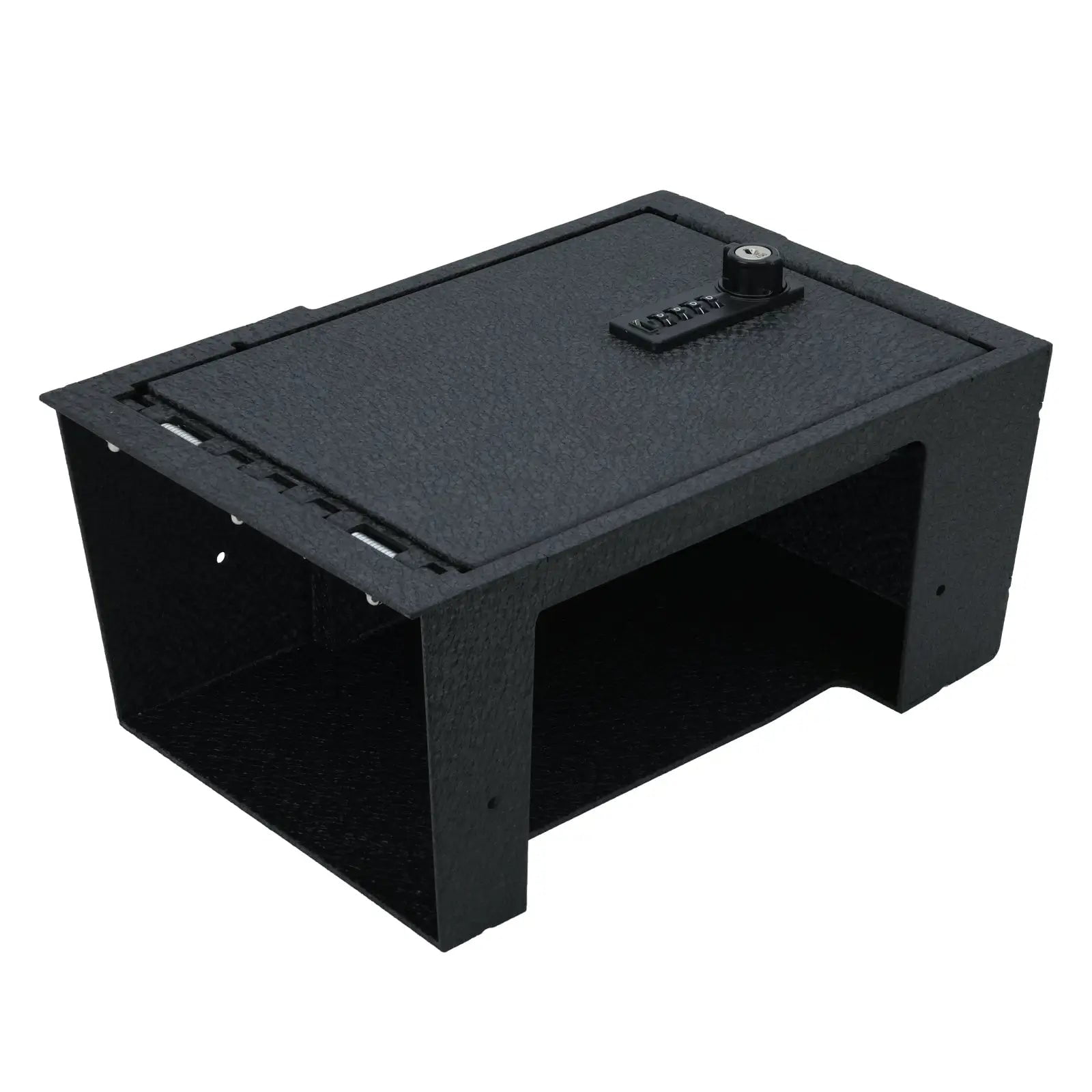 Center Console Gun Safe Vault - WASAI Console Lock Box Compatible with Lincoln Aviator 2019-2023, 4 Digit Combination Lock with Key.