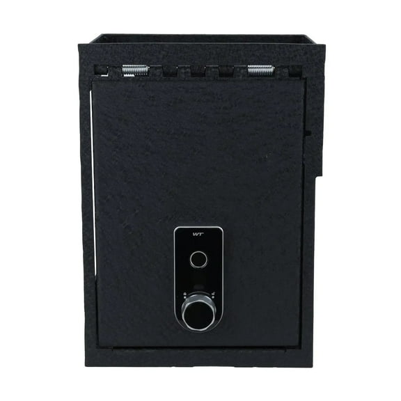 Center Console Gun Safe Vault - WASAI Console Lock Box Compatible with Lincoln Aviator 2019-2023, Fingerprint Lock with Key.