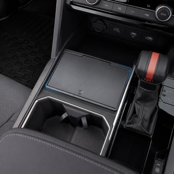 Center Console Hidden Organizer for 2022-2026 Tundra and 2026 Sequoia , Compartment Storage Box, Press Open Design, Fits SR/SR5//