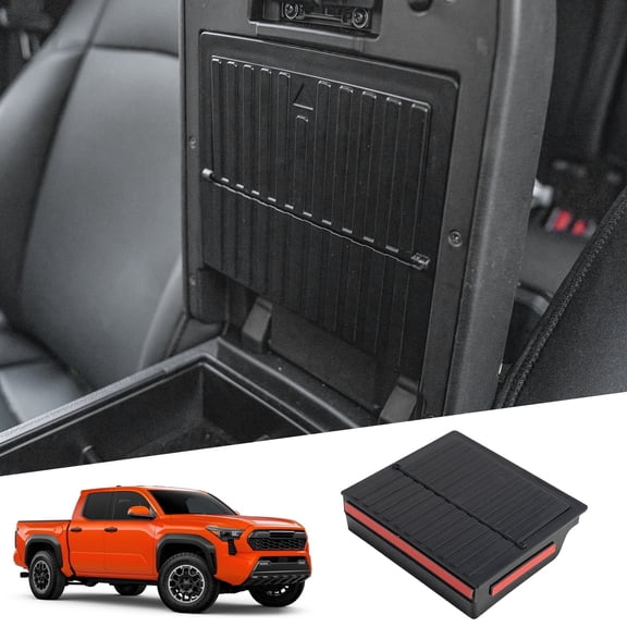 Bomely ABS Plastic Hidden Storage Center Console Organizer, Fits Toyota Tacoma Pickup Truck 24-25, 1PCS