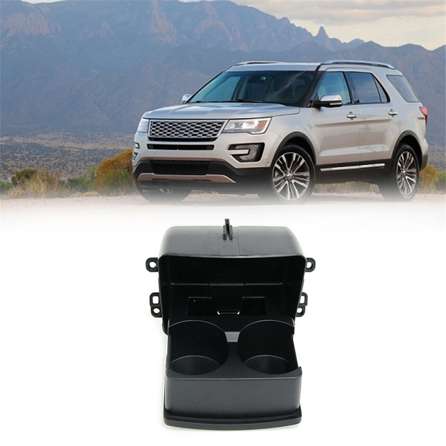 Center Console Insert Drinks Cup Holder For Ford Explorer 2011-2015 Cup