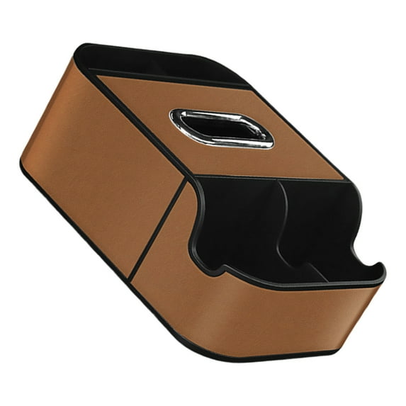 Center Console Leather Organizers Tray Car Armrest Extra Storage Box Tissue Holder Car Storage Box Car Seat Organizers