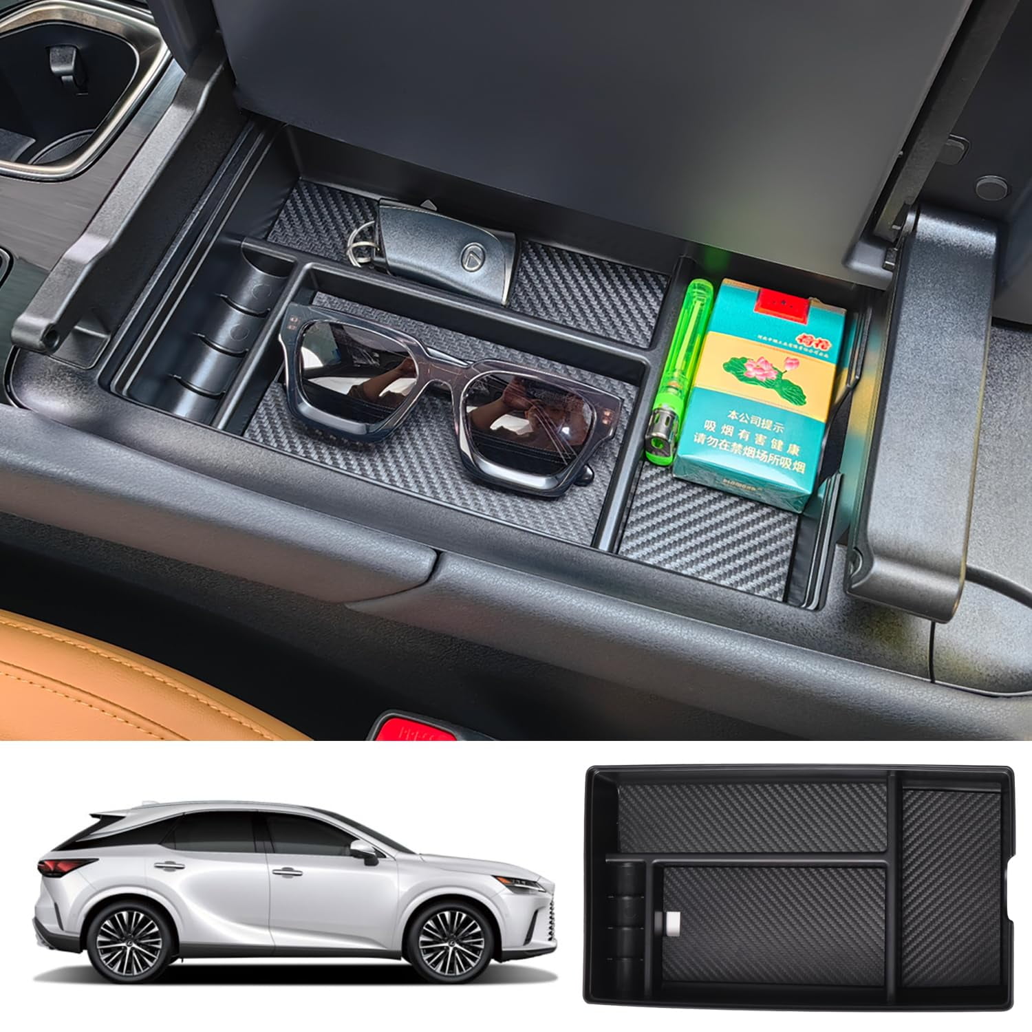 Center Console Organizer Compatible with Lexus RX 2023 2024, Organizer