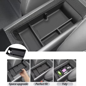 Center Console Organizer Storage Box Black For 2025 Toyota Camry Interior Trim