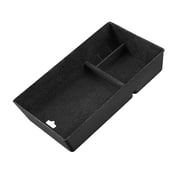 Center Console Organizer Tray for Ben EQE Sedan/EQE-SUV/EQS - 2024 Newest Flocked Armrest Storage Box with Hidden Cubby Drawer, Coin and Sunglass Holder - Custom Interior Accessories