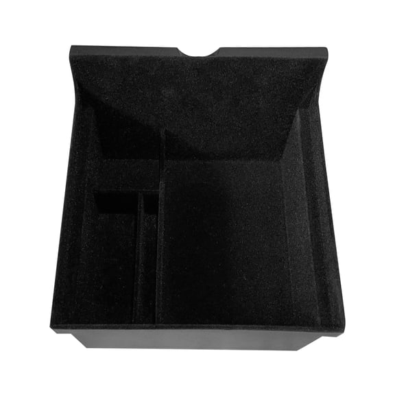 Center Console Organizer Tray Flocking Storage Drawer for Tesla Model 3 Y 2021-2026, 7.4x6.7x3.5 in / 19x17x9 cm