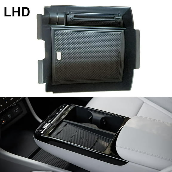 Center Console Organizer Tray For Hyundai Tucson 2025-Plus Armrest Storage Box ABS Material Black Interior Car Accessory LHD Quick Install Wear-Resistant Design Custom Fit