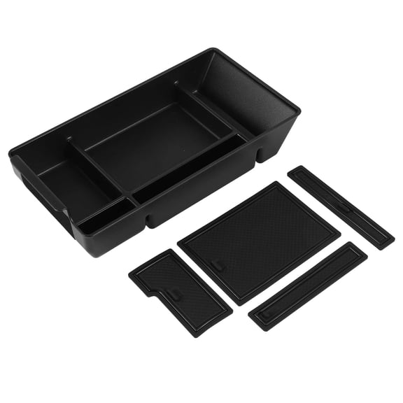 Center Console Organizer Tray for 2022 C Class W206 C200 C220 Armrest Secondary Storage Box Accessories,1 * Armrest Storage Box,Black