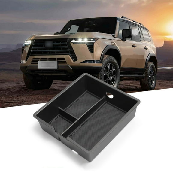 Center Console Organizer Tray - for Lexus GX 550 Insert Storage Box Interior Waterproof Non-Slip Rubber Pads Sunglasses