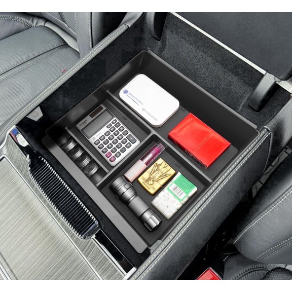 Wuchurth Center Console Organizer for 2022-2026 Jeep Wagoneer/L & Select Grand Wagoneer/L Accessories, Armrest Secondary Storage Box Insert