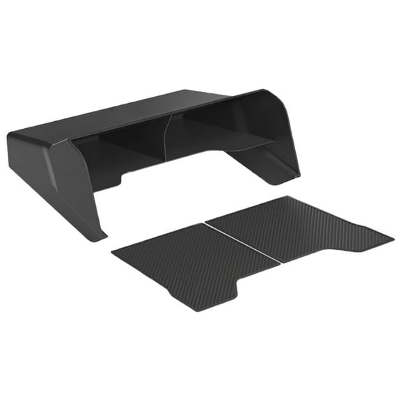 Black ABS Car Interior for L200 24-25, Anti-Slip Center Console Tray with Accessible Storage Compartments
