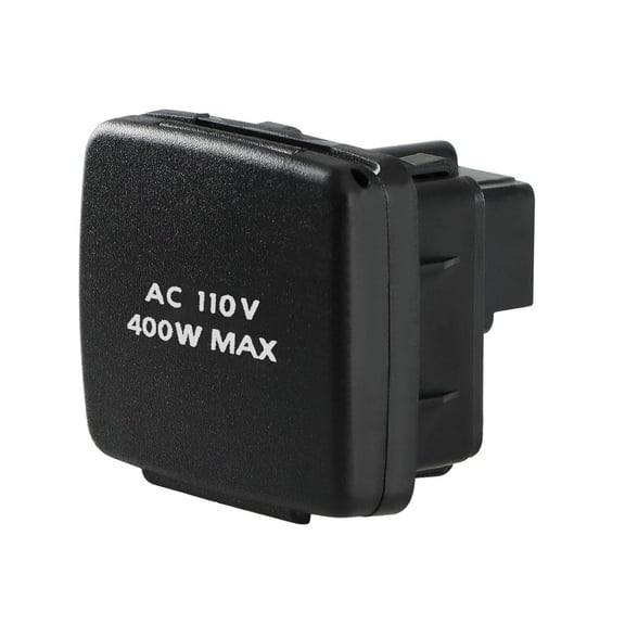 Center Console Rear Power Outlet Plug 110V 400W Rear AC Outlet Socket Assembly Compatible with Ford F150 2015-2016 Replace#: FL3Z-19N236-A