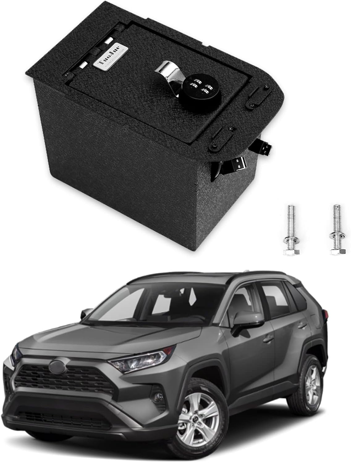 Center Console Safe Gun Safe Box Compatible with 20192022 Toyota RAV4