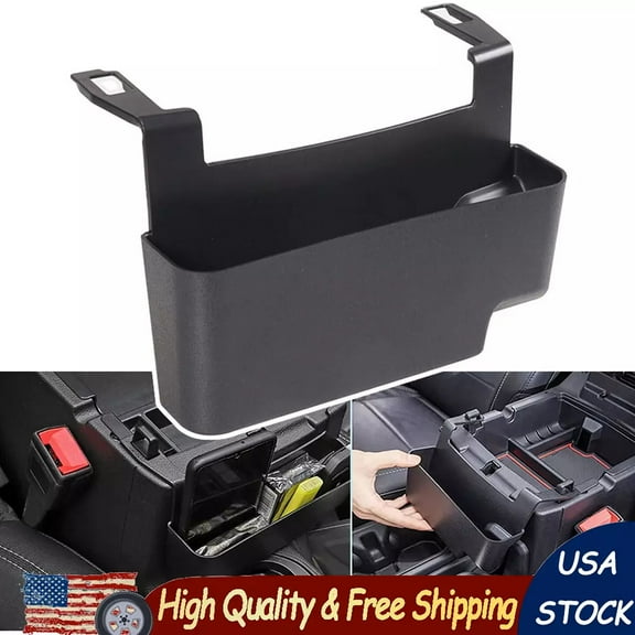 Center Console Storage Box Armrest Organizer Tray Fit 18-21 Jeep Wrangler JL