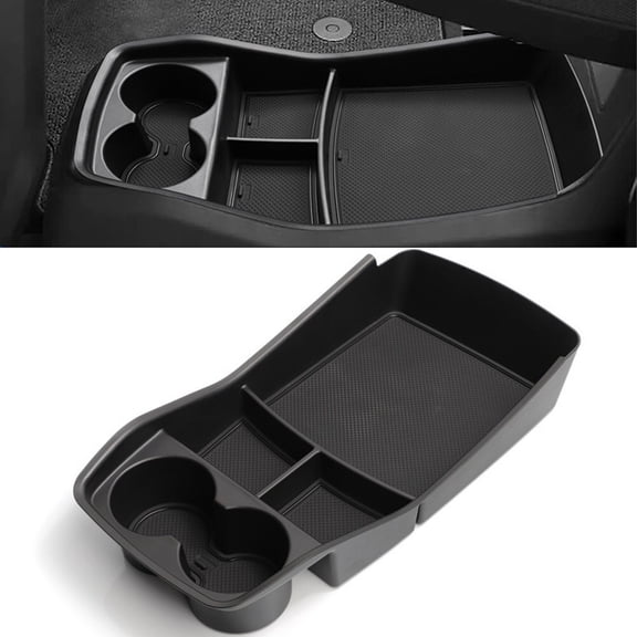 Center Console Storage Box For Kia EV9 2023 Upgrade Car Interior Tray ABS PVC Custom Fit Organizer Bottom Compartment Stable Design For Vehicle Storage