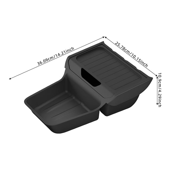 Center Console Storage Box, TPE Lower Center Console Storage Tray, Centre Console Storage Box for 2026 Tesla Model Y Juniper Standard