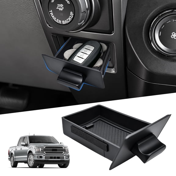 Center Console Storage Drawer Organizer Box For 2015-2020 Ford F150 Accessories