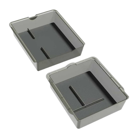 Center Console Storage Tray with Silicone Mats Dual Layer Organizer Insert Compatible with Select Electric Vehicle Models