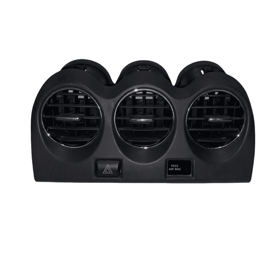 Center Dash A/C Air Vent Outlet Panel For Nissan Altima 2007 2008 2009 2010 2011 2012 Air Conditioner Outlet Grille Replaces E771-5111E100 With Emergency Switch-Black