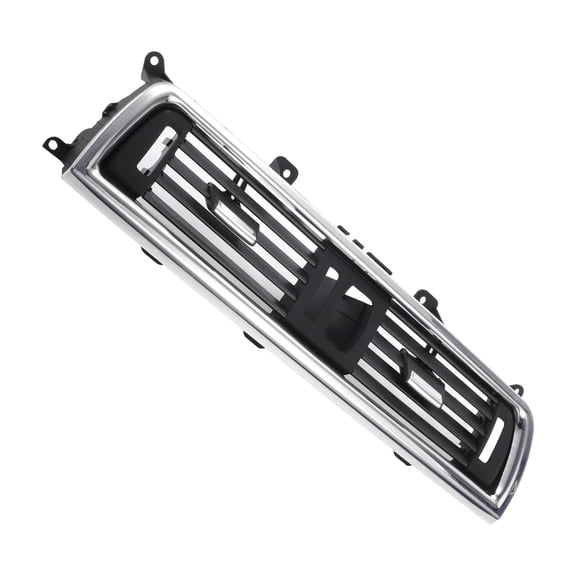 Center Dash A/C Outlet for BMW 528i Durable No.64229166885 Air Vent Panel Black Silver Tone
