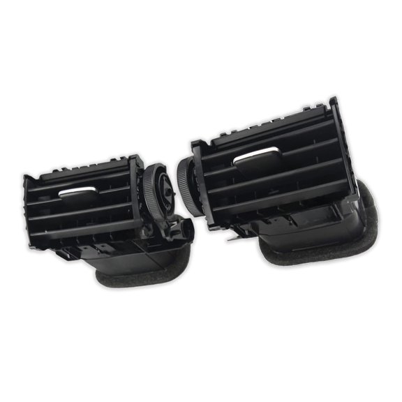 Center Dash AC Outlet Air Vent Panel, Fits For ​​Toyota Alphard 2008-2014, Dashboard Trim Cover Outlet Grille Panel.-black-left+right