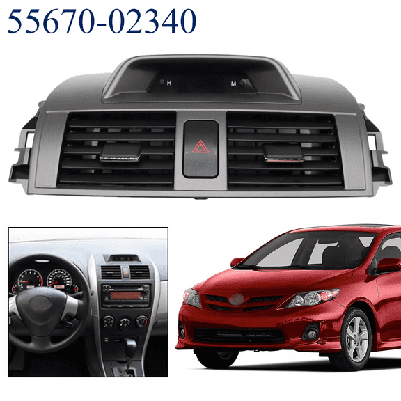 Center Dash AC Outlet Air Vent Panel For Toyota Corolla 2009-2013 55670-02340